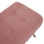 Casa si Gradina - Mobilier - Scaune si fotolii - Fotolii - Fotoliu cu suport pentru picioare, tesatura Velvet roz/stejar, HABEN - Infinity.ro
