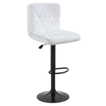 Casa si Gradina - Mobilier - Scaune si fotolii - Scaune - Scaun de bar, piele ecologica alb/negru, SELEST - Infinity.ro