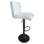 Casa si Gradina - Mobilier - Scaune si fotolii - Scaune - Scaun de bar, piele ecologica alb/negru, SELEST - Infinity.ro