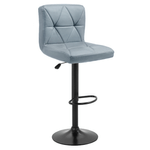 Casa si Gradina - Mobilier - Scaune si fotolii - Scaune - Scaun de bar, piele ecologica gri/negru, SELEST - Infinity.ro