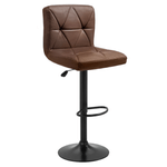 Casa si Gradina - Mobilier - Scaune si fotolii - Scaune - Scaun de bar, piele ecologica maro/negru, SELEST - Infinity.ro