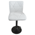 Casa si Gradina - Mobilier - Scaune si fotolii - Scaune - Scaun de bar, piele ecologica alb/negru, SELEST - Infinity.ro
