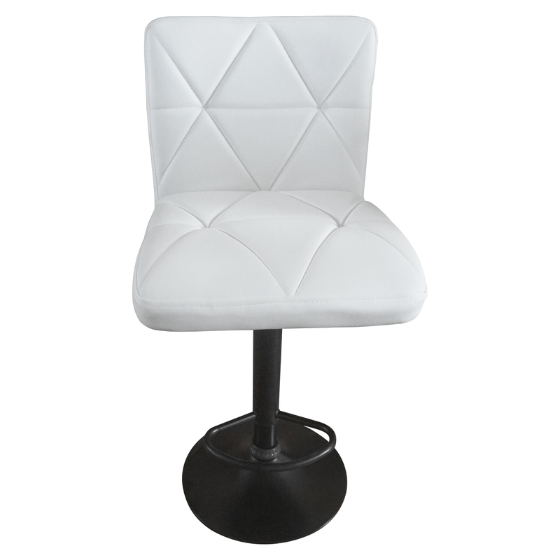 Casa si Gradina - Mobilier - Scaune si fotolii - Scaune - Scaun de bar, piele ecologica alb/negru, SELEST - Infinity.ro