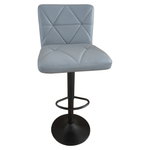 Casa si Gradina - Mobilier - Scaune si fotolii - Scaune - Scaun de bar, piele ecologica gri/negru, SELEST - Infinity.ro