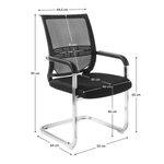 Casa si Gradina - Mobilier - Scaune si fotolii - Scaune - Scaun de conferinte, negru, FAJE - Infinity.ro