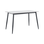 Casa si Gradina - Mobilier - Mese si birouri - Mese bucatarie si dining - Masa de sufragerie, marmura alba/neagra, 121x71 cm, FLORENC TIP 1 - Infinity.ro