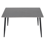 Casa si Gradina - Mobilier - Mese si birouri - Mese bucatarie si dining - Masa de sufragerie, gri marmura/neagra, 121x71 cm, FLORENC TIP 1 - Infinity.ro
