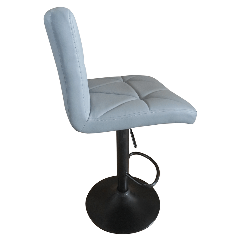 Casa si Gradina - Mobilier - Scaune si fotolii - Scaune - Scaun de bar, piele ecologica gri/negru, SELEST - Infinity.ro
