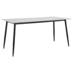 Casa si Gradina - Mobilier - Mese si birouri - Mese bucatarie si dining - Masa de sufragerie, marmura alba/neagra, 160x80 cm, FLORENC TIP 2 - Infinity.ro