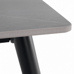 Casa si Gradina - Mobilier - Mese si birouri - Mese bucatarie si dining - Masa de sufragerie, gri marmura/neagra, 121x71 cm, FLORENC TIP 1 - Infinity.ro