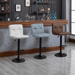 Casa si Gradina - Mobilier - Scaune si fotolii - Scaune - Scaun de bar, piele ecologica maro/negru, SELEST - Infinity.ro