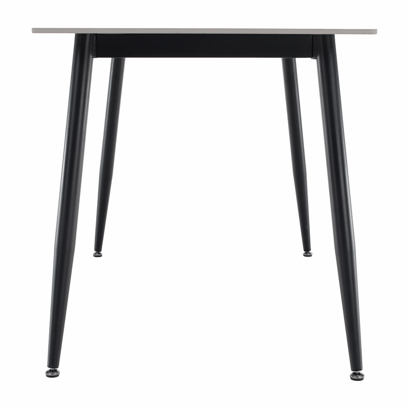Casa si Gradina - Mobilier - Mese si birouri - Mese bucatarie si dining - Masa de sufragerie, gri marmura/neagra, 121x71 cm, FLORENC TIP 1 - Infinity.ro
