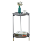 Casa si Gradina - Mobilier - Mese si birouri - Masute de cafea - Masuta de cafea, marmura gri/negru, GAJAR - Infinity.ro