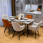 Casa si Gradina - Mobilier - Mese si birouri - Mese bucatarie si dining - Masa de sufragerie, marmura gri/neagra, 160x80 cm, FLORENC TIP 2 - Infinity.ro