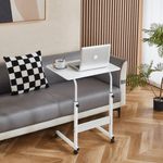 Casa si Gradina - Mobilier - Mobilier copii - Mobilier camera copiilor - Reglabil masa PC cu roti, alba, JUSTUS - Infinity.ro