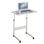 Casa si Gradina - Mobilier - Mobilier copii - Mobilier camera copiilor - Reglabil masa PC cu roti, alba, JUSTUS - Infinity.ro