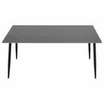 Casa si Gradina - Mobilier - Mese si birouri - Mese bucatarie si dining - Masa de sufragerie, marmura gri/neagra, 160x80 cm, FLORENC TIP 2 - Infinity.ro