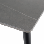 Casa si Gradina - Mobilier - Mese si birouri - Mese bucatarie si dining - Masa de sufragerie, marmura gri/neagra, 160x80 cm, FLORENC TIP 2 - Infinity.ro