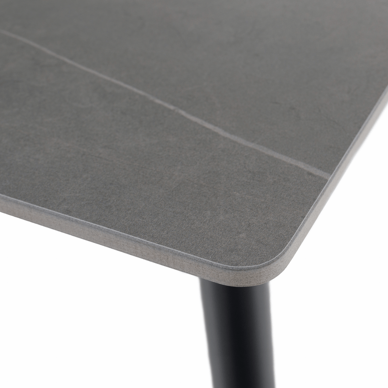 Casa si Gradina - Mobilier - Mese si birouri - Mese bucatarie si dining - Masa de sufragerie, marmura gri/neagra, 160x80 cm, FLORENC TIP 2 - Infinity.ro
