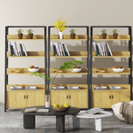 Casa si Gradina - Mobilier - Biblioteci si rafturi - Etajere - Raft, stejar inchis/negru, CHARITON - Infinity.ro