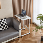Casa si Gradina - Mobilier - Mobilier copii - Mobilier camera copiilor - Reglabil masa PC cu roti, alba, JUSTUS - Infinity.ro