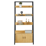 Casa si Gradina - Mobilier - Biblioteci si rafturi - Etajere - Raft, stejar inchis/negru, CHARITON - Infinity.ro