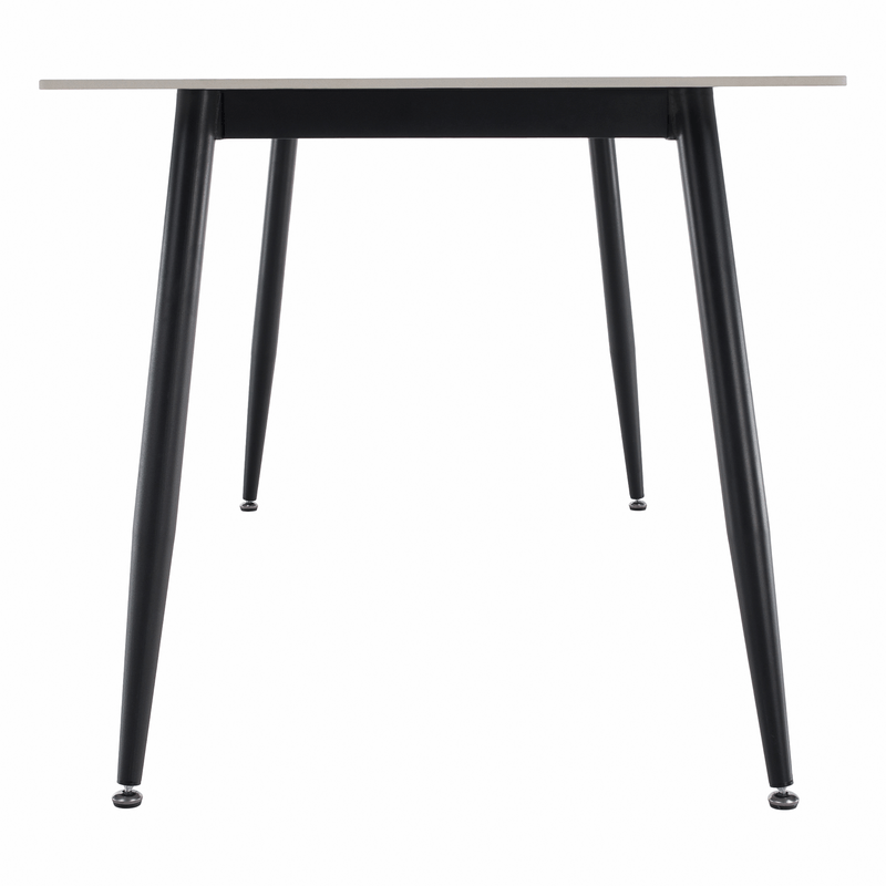 Casa si Gradina - Mobilier - Mese si birouri - Mese bucatarie si dining - Masa de sufragerie, marmura alba/neagra, 160x80 cm, FLORENC TIP 2 - Infinity.ro
