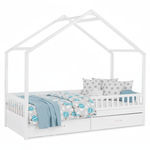 Casa si Gradina - Mobilier - Mobilier copii - Patuturi copii - Pat Montessori, 90x200, alb, masiv, BIANKA - Infinity.ro