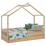 Casa si Gradina - Mobilier - Mobilier copii - Patuturi copii - Pat Montessori, 90x200, natural, masiv, BIANKA - Infinity.ro