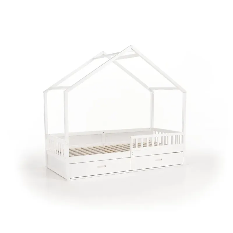 Casa si Gradina - Mobilier - Mobilier copii - Patuturi copii - Pat Montessori, 90x200, alb, masiv, BIANKA - Infinity.ro