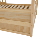 Casa si Gradina - Mobilier - Mobilier copii - Patuturi copii - Pat Montessori, 90x200, natural, masiv, BIANKA - Infinity.ro