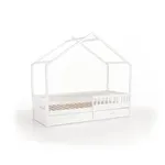 Casa si Gradina - Mobilier - Mobilier copii - Patuturi copii - Pat Montessori, 90x200, alb, masiv, BIANKA - Infinity.ro