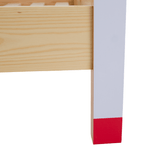 Casa si Gradina - Mobilier - Mobilier copii - Patuturi copii - Pat Montessori, natural/alb/albastru/rosu, 90x200, FUTAL - Infinity.ro
