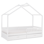 Casa si Gradina - Mobilier - Mobilier copii - Patuturi copii - Pat Montessori, 90x200, alb, masiv, BIANKA - Infinity.ro