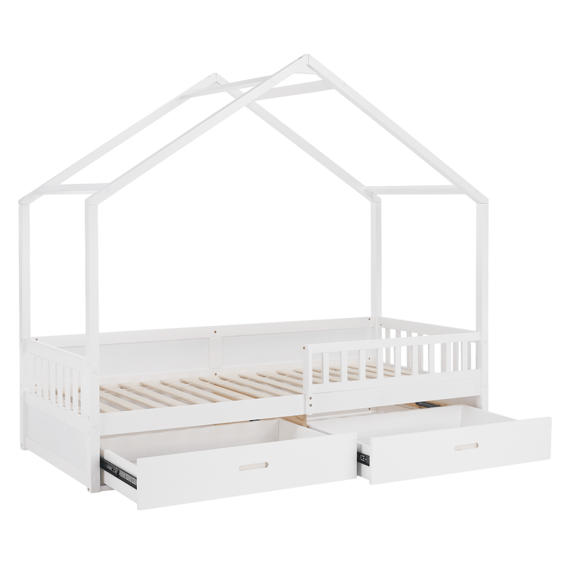 Casa si Gradina - Mobilier - Mobilier copii - Patuturi copii - Pat Montessori, 90x200, alb, masiv, BIANKA - Infinity.ro