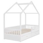 Casa si Gradina - Mobilier - Mobilier copii - Patuturi copii - Pat Montessori, 90x200, alb, masiv, BIANKA - Infinity.ro