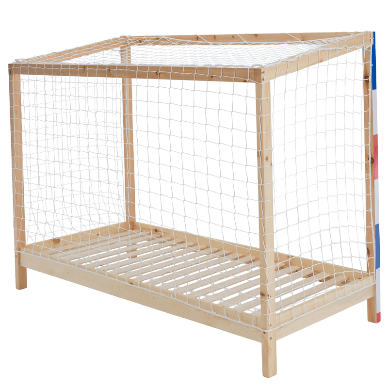 Casa si Gradina - Mobilier - Mobilier copii - Patuturi copii - Pat Montessori, natural/alb/albastru/rosu, 90x200, FUTAL - Infinity.ro