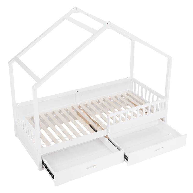 Casa si Gradina - Mobilier - Mobilier copii - Patuturi copii - Pat Montessori, 90x200, alb, masiv, BIANKA - Infinity.ro