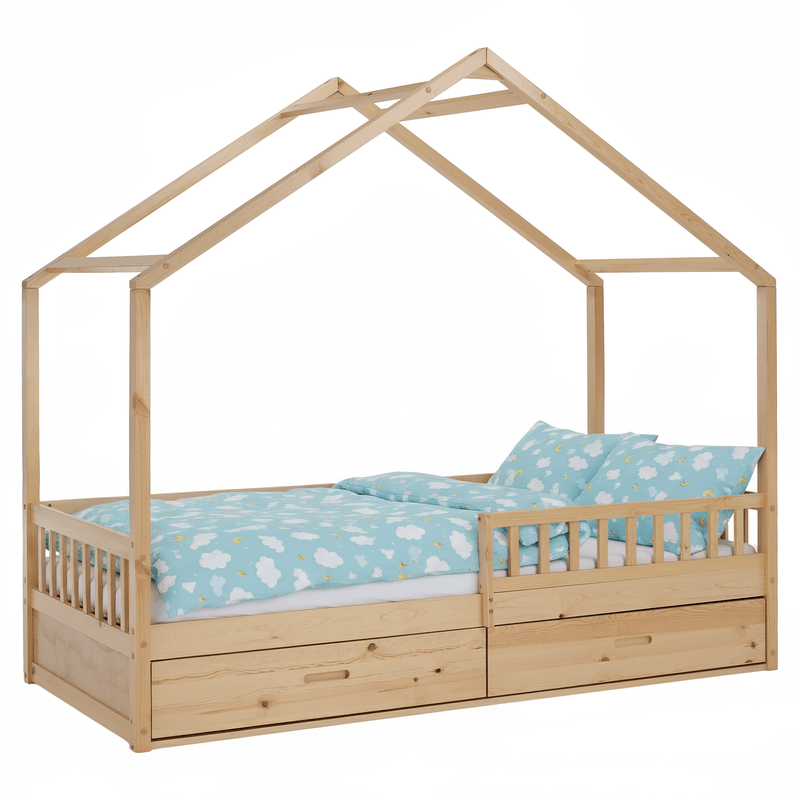 Casa si Gradina - Mobilier - Mobilier copii - Patuturi copii - Pat Montessori, 90x200, natural, masiv, BIANKA - Infinity.ro