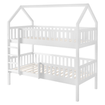 Casa si Gradina - Mobilier - Mobilier copii - Patuturi copii - Pat supraetajat Montessori cu pat suplimentar, alb, VENITA TYP 1 - Infinity.ro