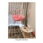 Casa si Gradina - Gradina si terasa - Balansoare si hamace - Balansoare - Scaun suspendat, transparent/ auriu/ alb, BUBBLE NEW TIP 1 - Infinity.ro
