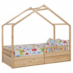 Casa si Gradina - Mobilier - Mobilier copii - Patuturi copii - Pat Montessori, 90x200, natural, masiv, BIANKA - Infinity.ro