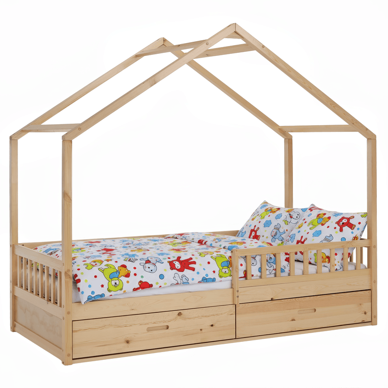 Casa si Gradina - Mobilier - Mobilier copii - Patuturi copii - Pat Montessori, 90x200, natural, masiv, BIANKA - Infinity.ro