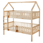 Casa si Gradina - Mobilier - Mobilier copii - Patuturi copii - Pat supraetajat Montessori cu pat suplimentar, natural, VENITA TYP 1 - Infinity.ro