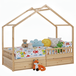 Casa si Gradina - Mobilier - Mobilier copii - Patuturi copii - Pat Montessori, 90x200, natural, masiv, BIANKA - Infinity.ro