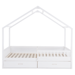 Casa si Gradina - Mobilier - Mobilier copii - Patuturi copii - Pat Montessori, 90x200, alb, masiv, BIANKA - Infinity.ro