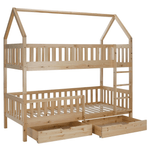 Casa si Gradina - Mobilier - Mobilier copii - Patuturi copii - Pat supraetajat Montessori, natural, VENITA TYP 2 - Infinity.ro