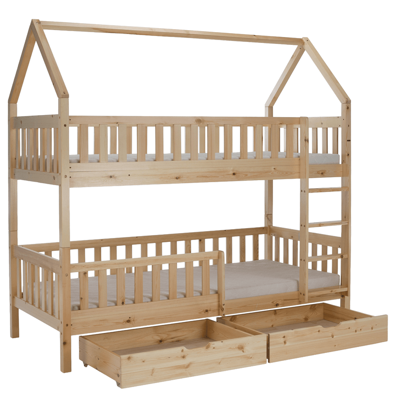 Casa si Gradina - Mobilier - Mobilier copii - Patuturi copii - Pat supraetajat Montessori, natural, VENITA TYP 2 - Infinity.ro