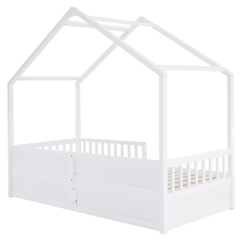 Casa si Gradina - Mobilier - Mobilier copii - Patuturi copii - Pat Montessori, 90x200, alb, masiv, BIANKA - Infinity.ro