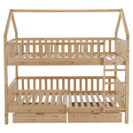 Casa si Gradina - Mobilier - Mobilier copii - Patuturi copii - Pat supraetajat Montessori, natural, VENITA TYP 2 - Infinity.ro